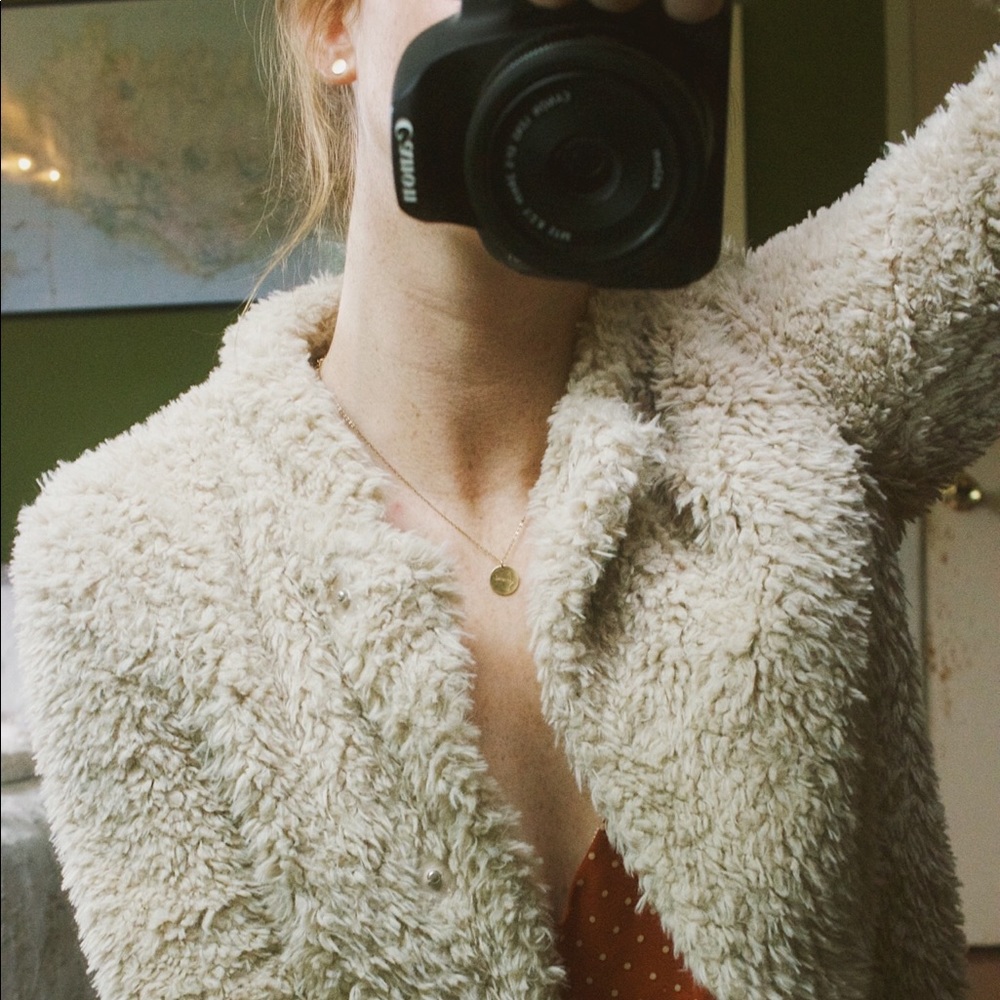 Anthropologie Elevenses beige coat